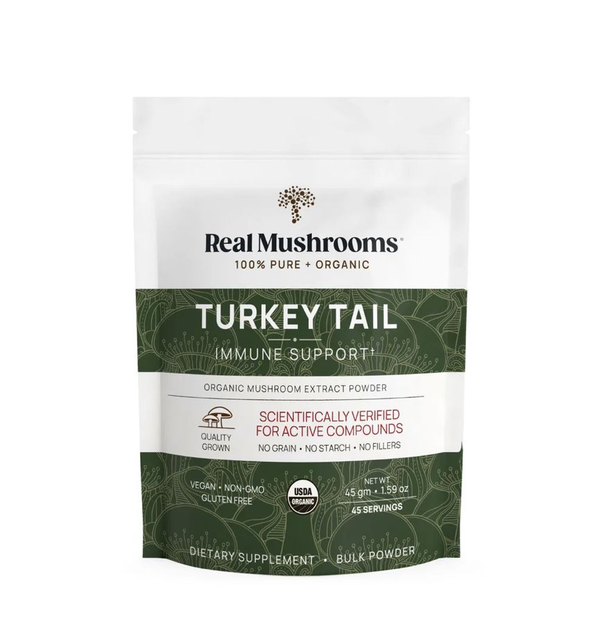 Real Mushrooms Turkey Tail Mushrooms, Material: 45g Powder
