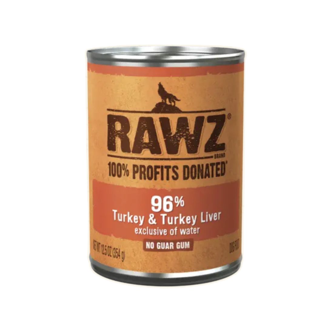 Rawz Wet Dog Food - Turkey &amp; Turkey Liver