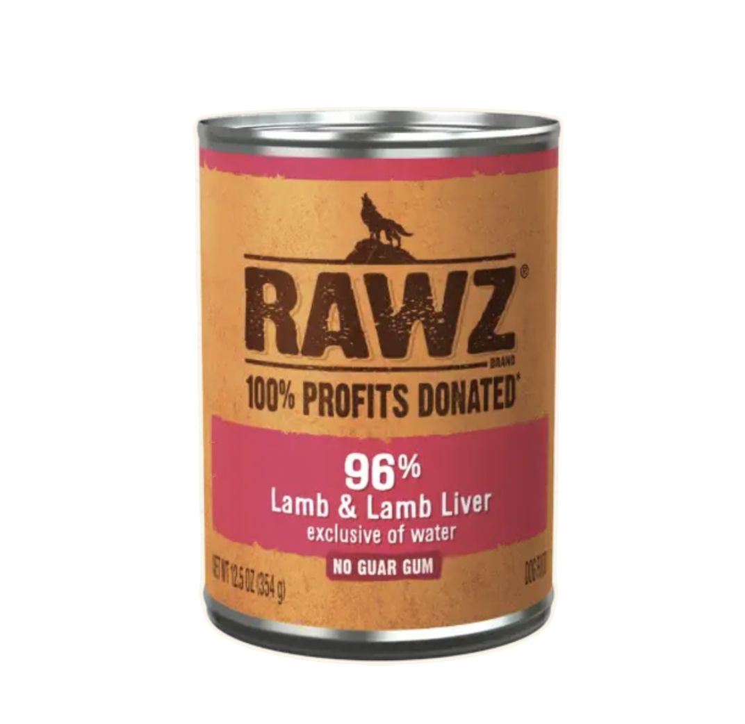 Rawz Wet Dog Food - Lamb &amp; Lamb Liver