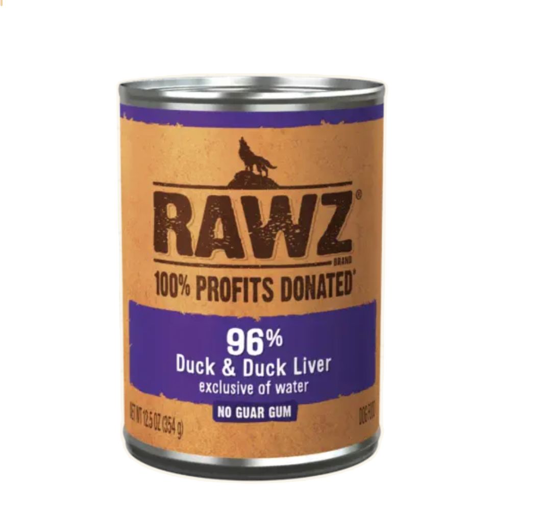 Rawz Wet Dog Food - Duck &amp; Duck Liver