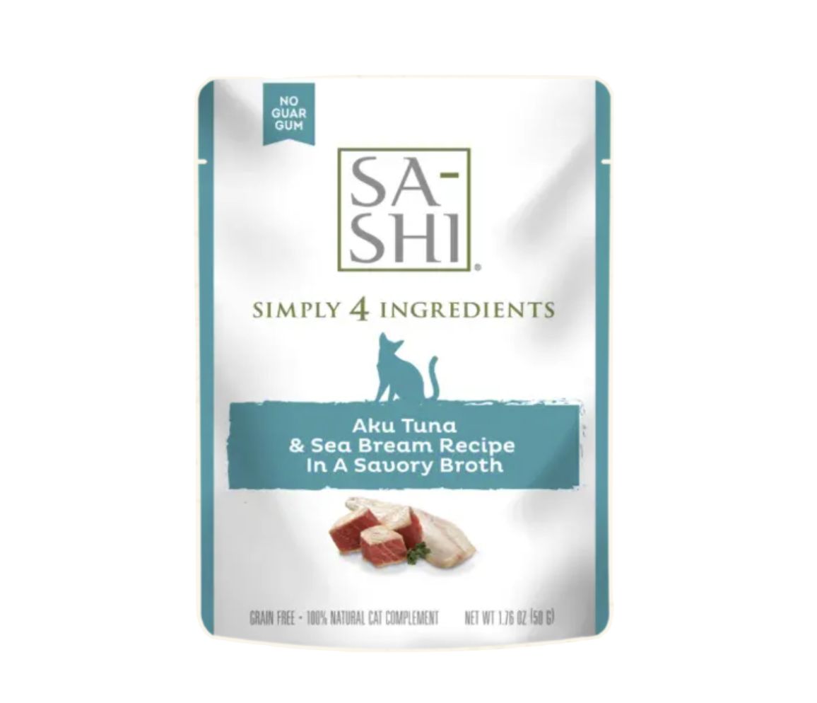 Rawz Wet Cat Food Topper - Sa-Shi Aku Tuna &amp; Sea Bream