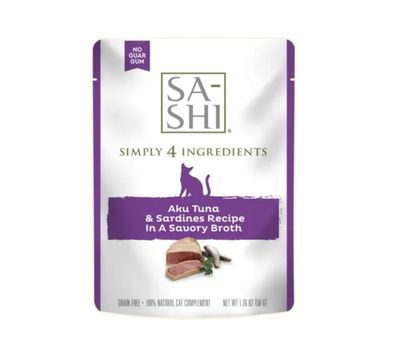 Rawz Wet Cat Food Topper - Sa-Shi Aku Tuna &amp; Sardines