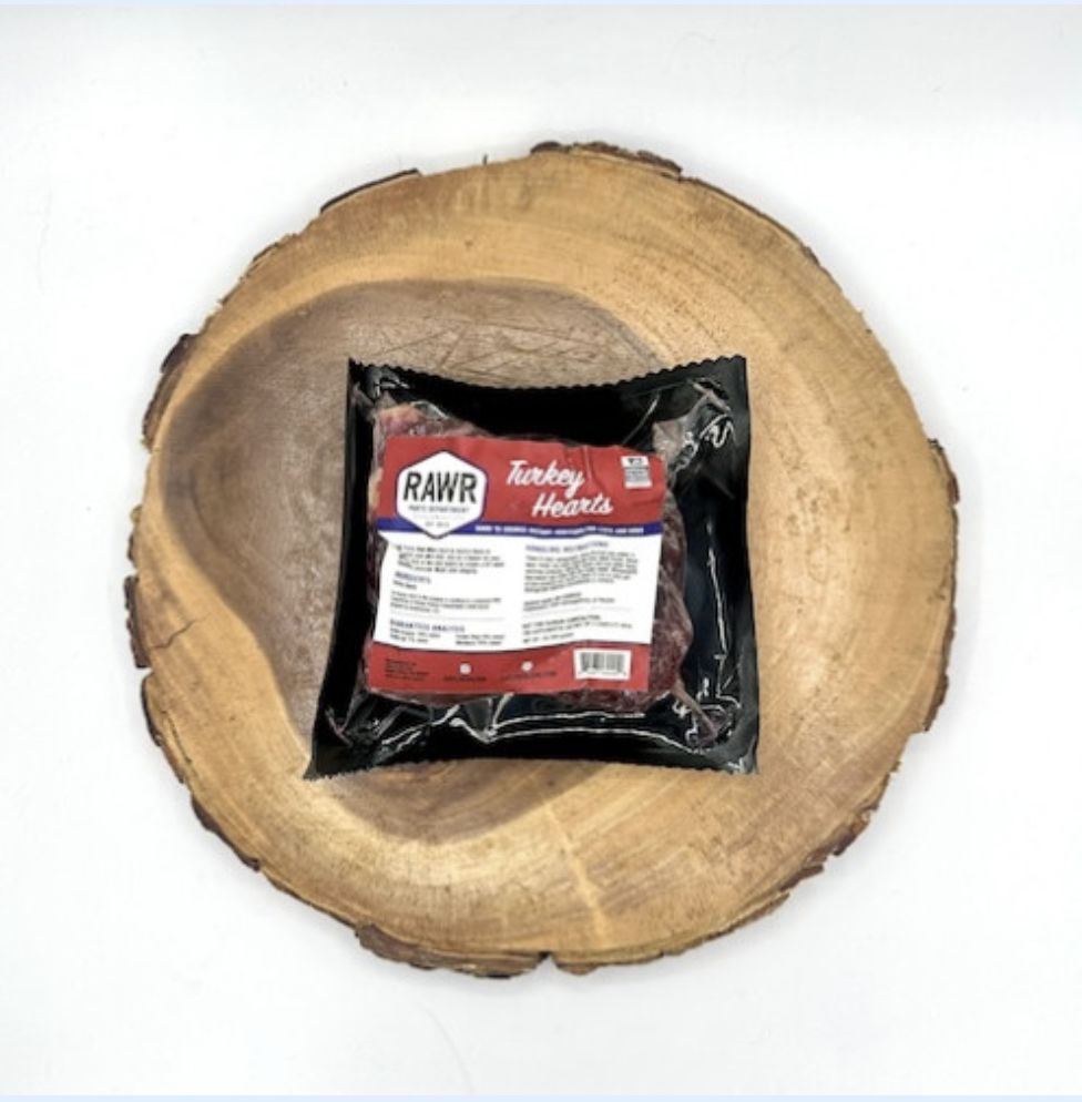 RAWR Raw Turkey Hearts
