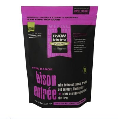 Raw Bistro Frozen Raw Dog Food - Bison