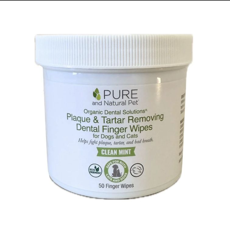 Pure &amp; Natural Pet Organic Dental Finger Wipes