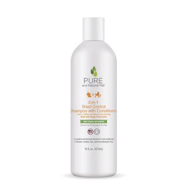 Pure &amp; Natural Pet 3-in-1 Shed Control Shampoo &amp; Conditioner