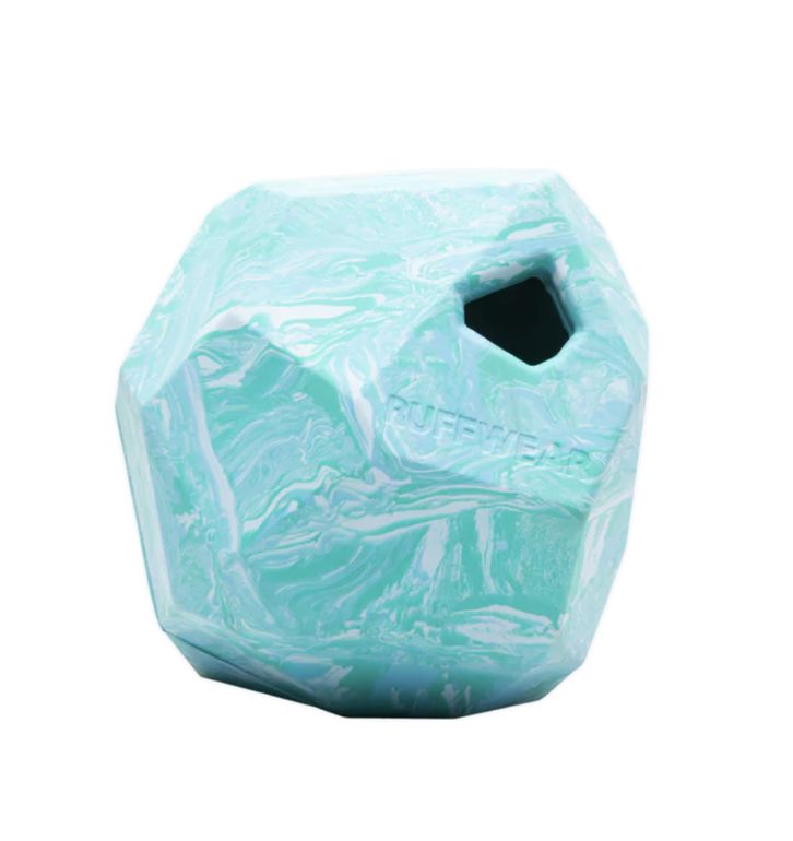 Ruffwear Gnawt-a-Rock Rubber Interactive Toy, Colour: glacial blue