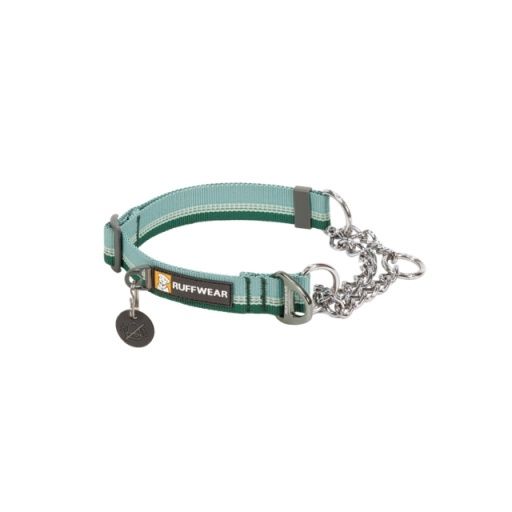 Ruffwear Chain Reaction Martingale Dog Collar - River Rock Green, Size: SM
