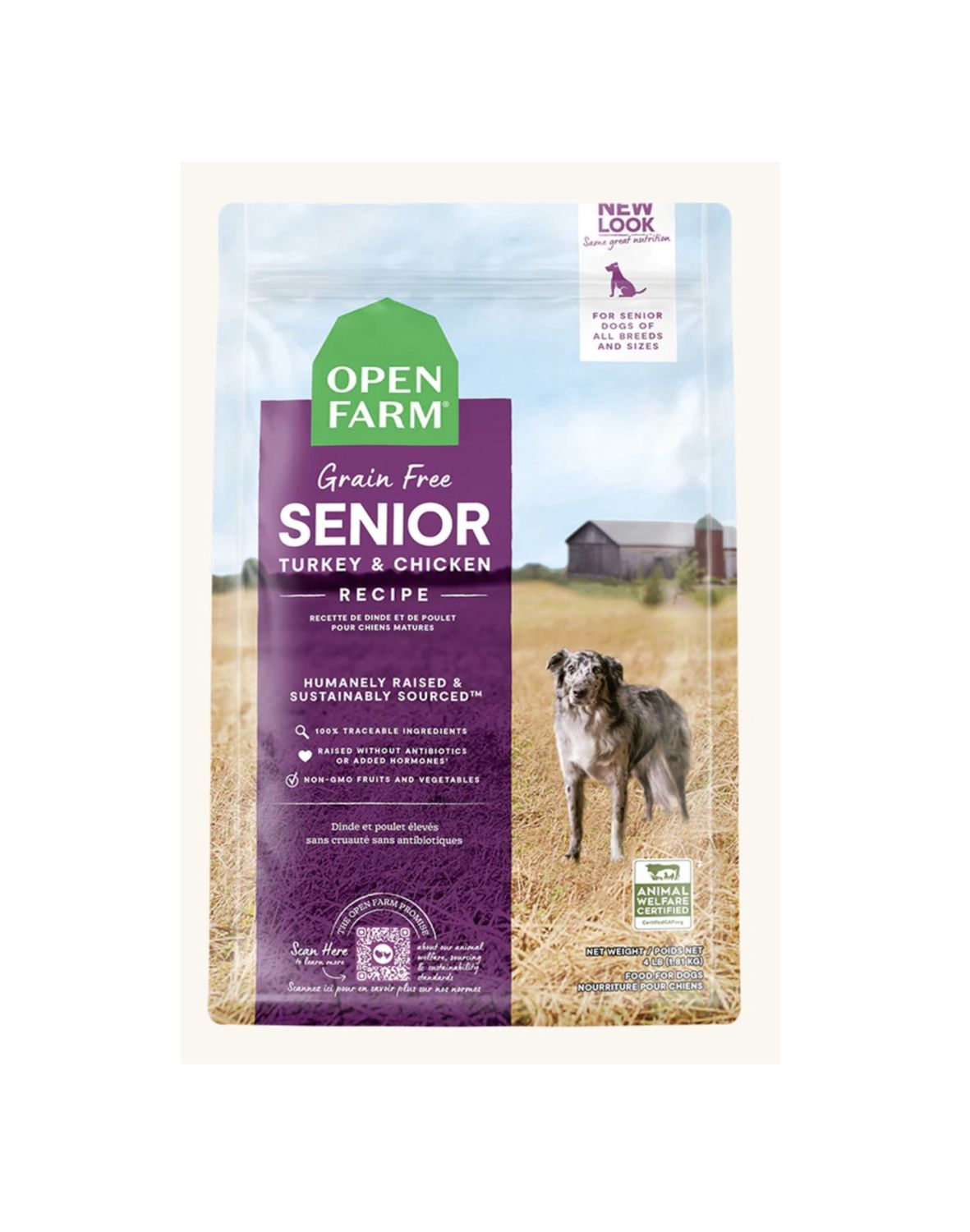 Open Farm Dry Dog Food - Grain Free Senior Formula
