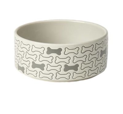 Petrageous Designs Ceramic Dog Bowl - Bones 6"