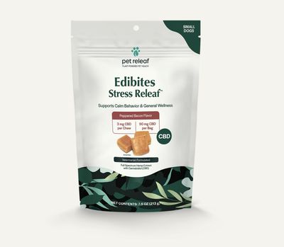 Pet Releaf CBD Bites - Stress Releaf Peppered Bacon
