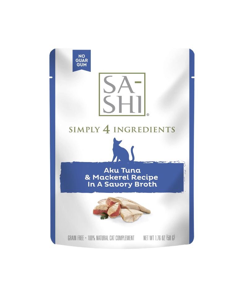 Rawz Wet Cat Food Topper - Sa-Shi Aku Tuna &amp; Mackerel