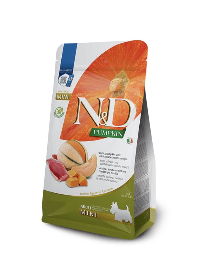 Farmina Pumpkin Dry Dog Food - Duck &amp; Cantaloupe Adult, Size: Mini 4.4lb