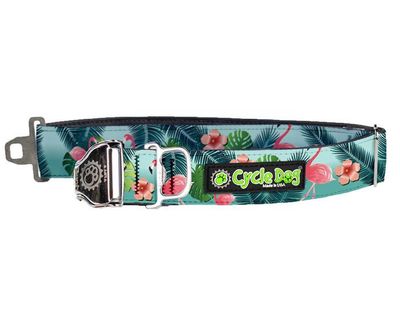 Cycle Dog Collar/Leash - Flamingo