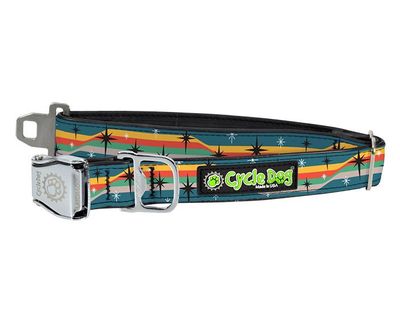 Cycle Dog Collar/Leash - Retro Starbursts