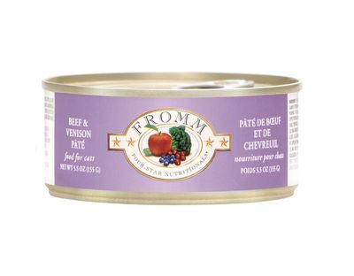 Fromm Four Star Wet Cat Food - Beef &amp; Venison Pate
