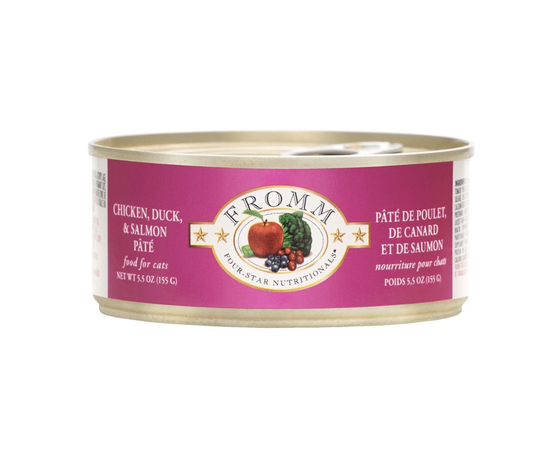 Fromm Four Star Wet Cat Food - Chicken, Duck &amp; Salmon Pate