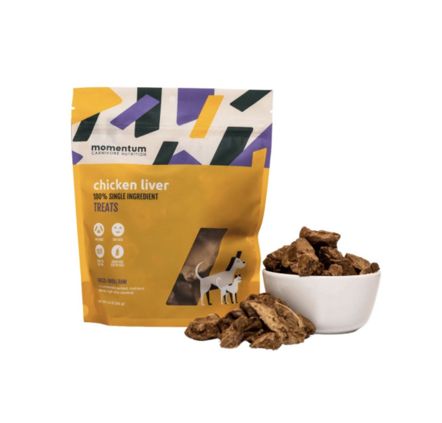 Momentum Freeze-Dried Dog Treats - Chicken Liver