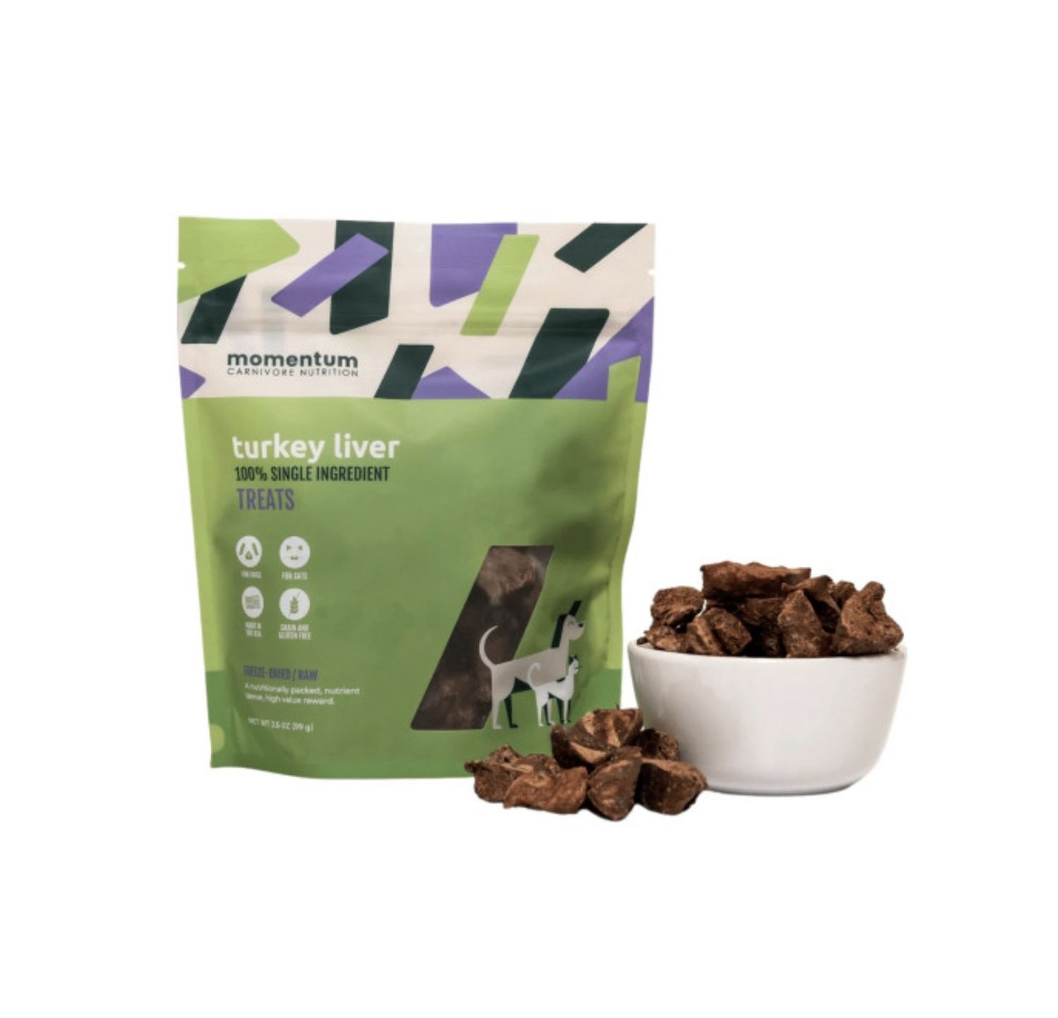 Momentum Freeze-Dried Dog Treats - Turkey Liver