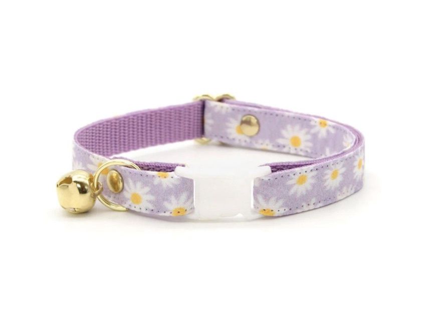 Made By Cleo Cat Collar - Daisies
