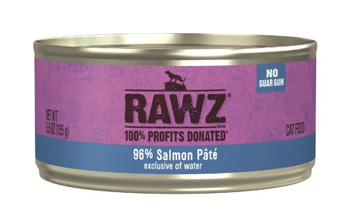 Rawz Wet Cat Food - 96% Salmon Pate
