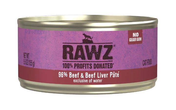 Rawz Wet Cat Food - 96% Beef &amp; Beef Liver Pate
