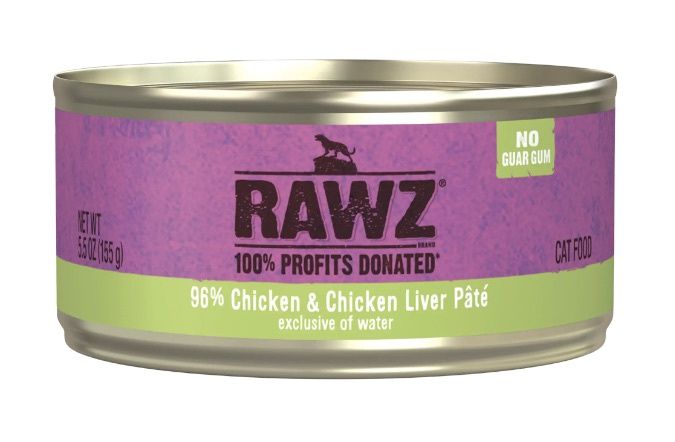 Rawz Wet Cat Food - 96% Chicken &amp; Chicken Liver Pate