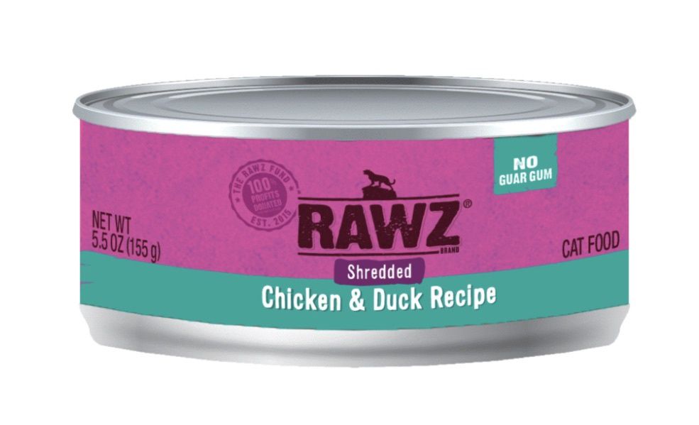 Rawz Wet Cat Food - Shredded Chicken &amp; Duck