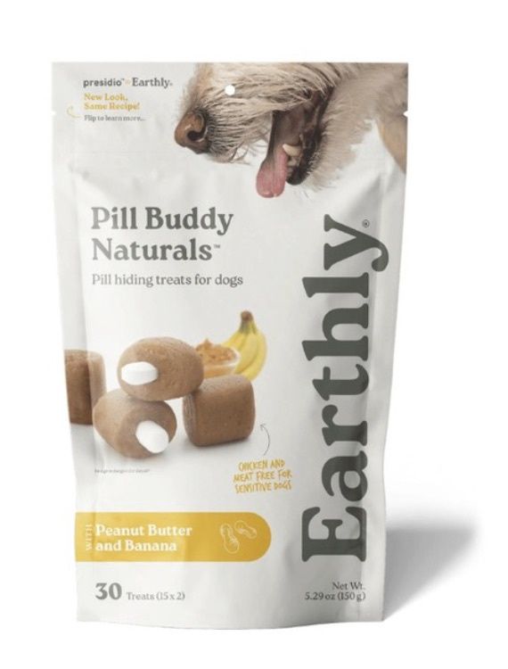 Earthly Pill Buddy Naturals - Peanut Butter &amp; Banana