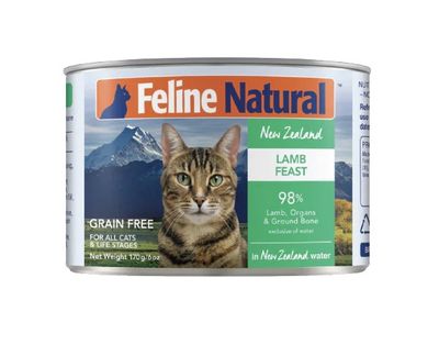 Feline Natural Wet Cat Food - Lamb Feast