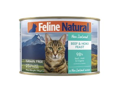 Feline Natural Wet Cat Food - Beef &amp; Hoki Feast