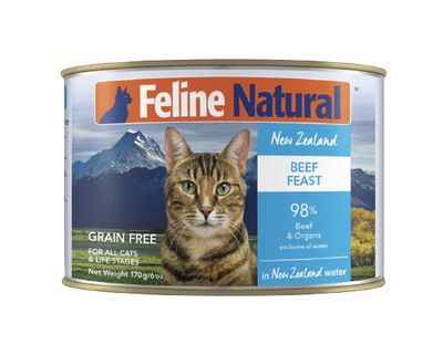 Feline Natural Wet Cat Food - Beef Feast