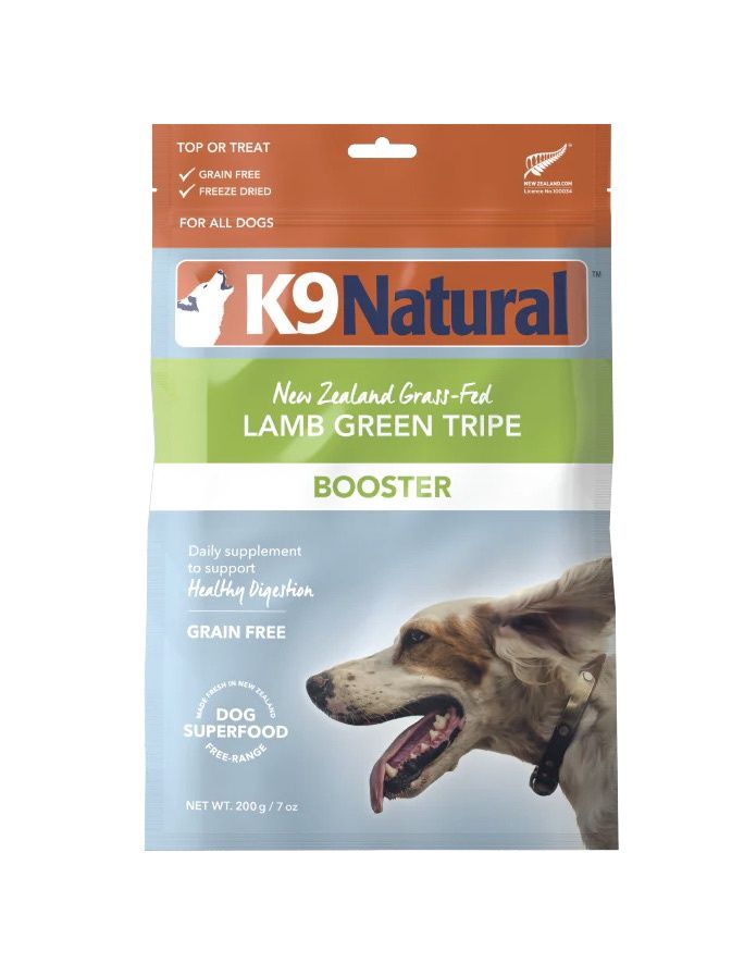 K9 Natural Freeze-Dried Dog Food Topper - Lamb Green Tripe Booster
