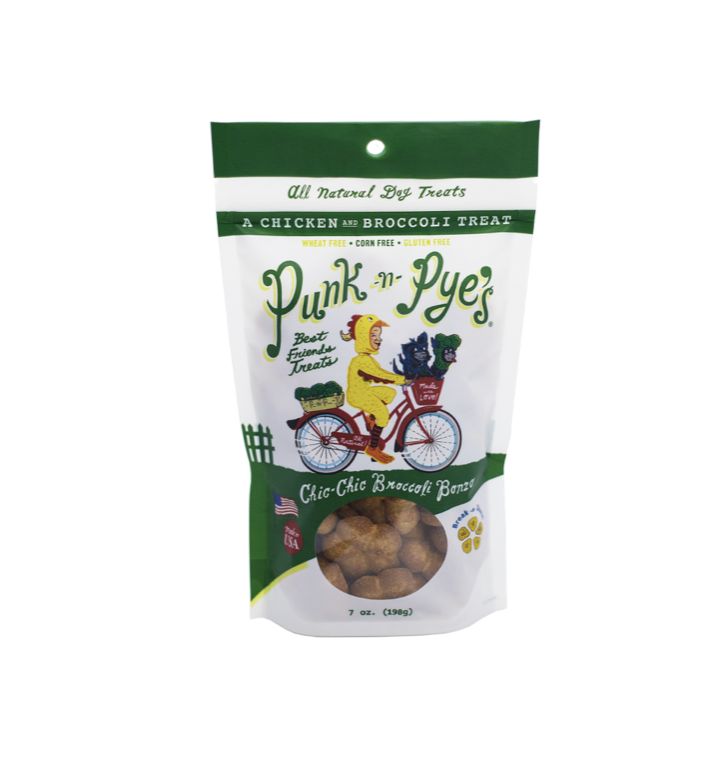 Punk-n-Pye's Dog Treats - Chic-Chic Broccoli Bonzo
