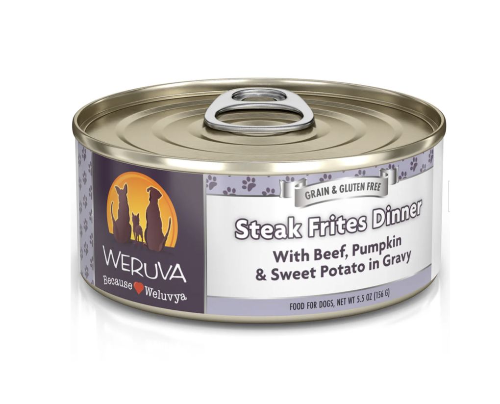 Weruva Wet Dog Food - Steak Frites, Size: 5.5oz