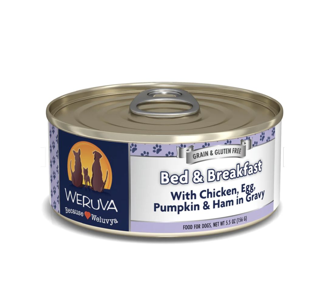 Weruva Wet Dog Food - Bed &amp; Breakfast, Size: 5.5oz