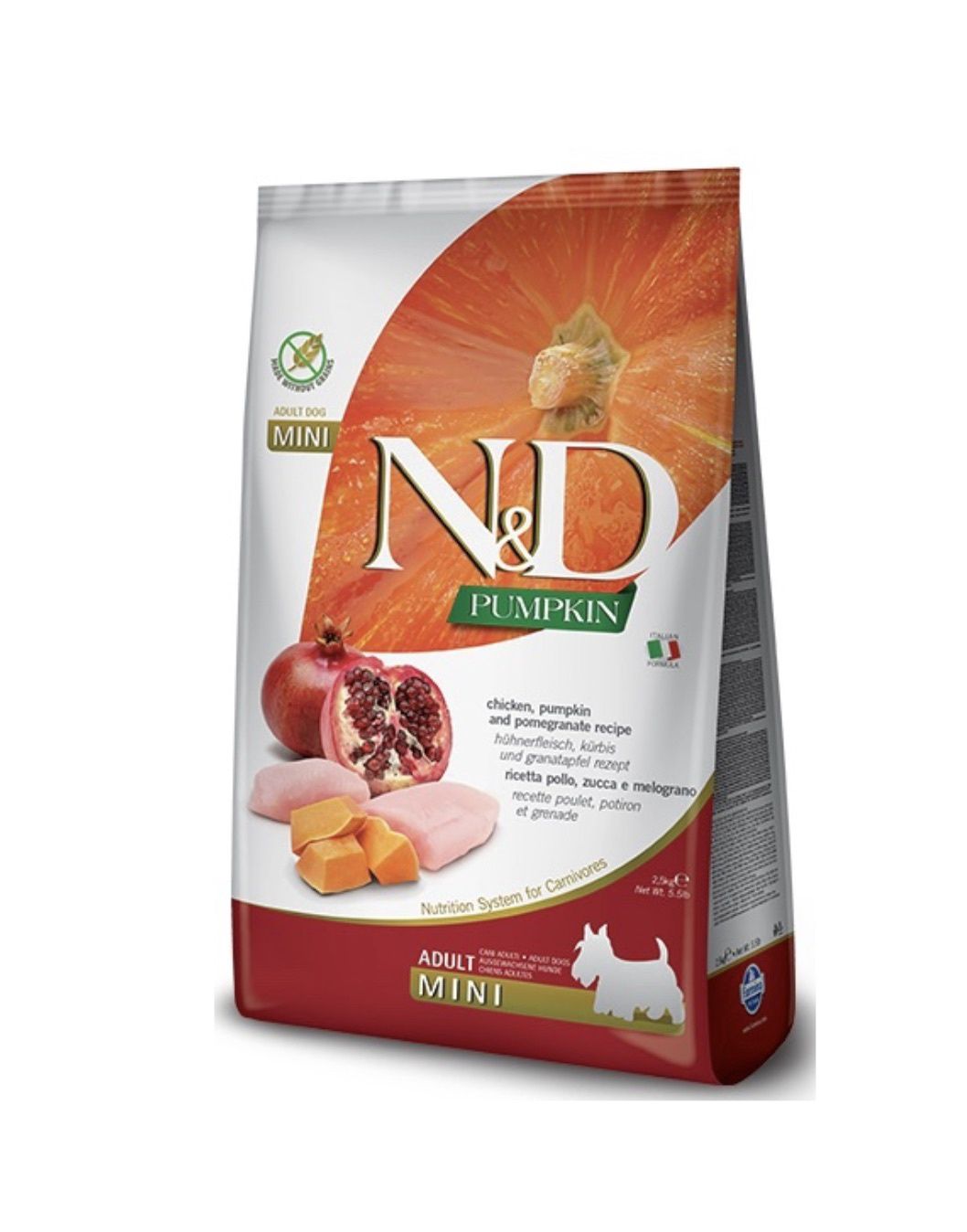 Farmina Pumpkin Dry Dog Food - Chicken &amp; Pomegranate Adult, Size: Mini 5.5lb