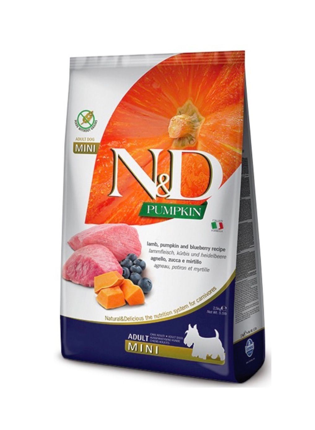 Farmina Pumpkin Dry Dog Food - Lamb &amp; Blueberry Adult, Size: Mini 5.5lb