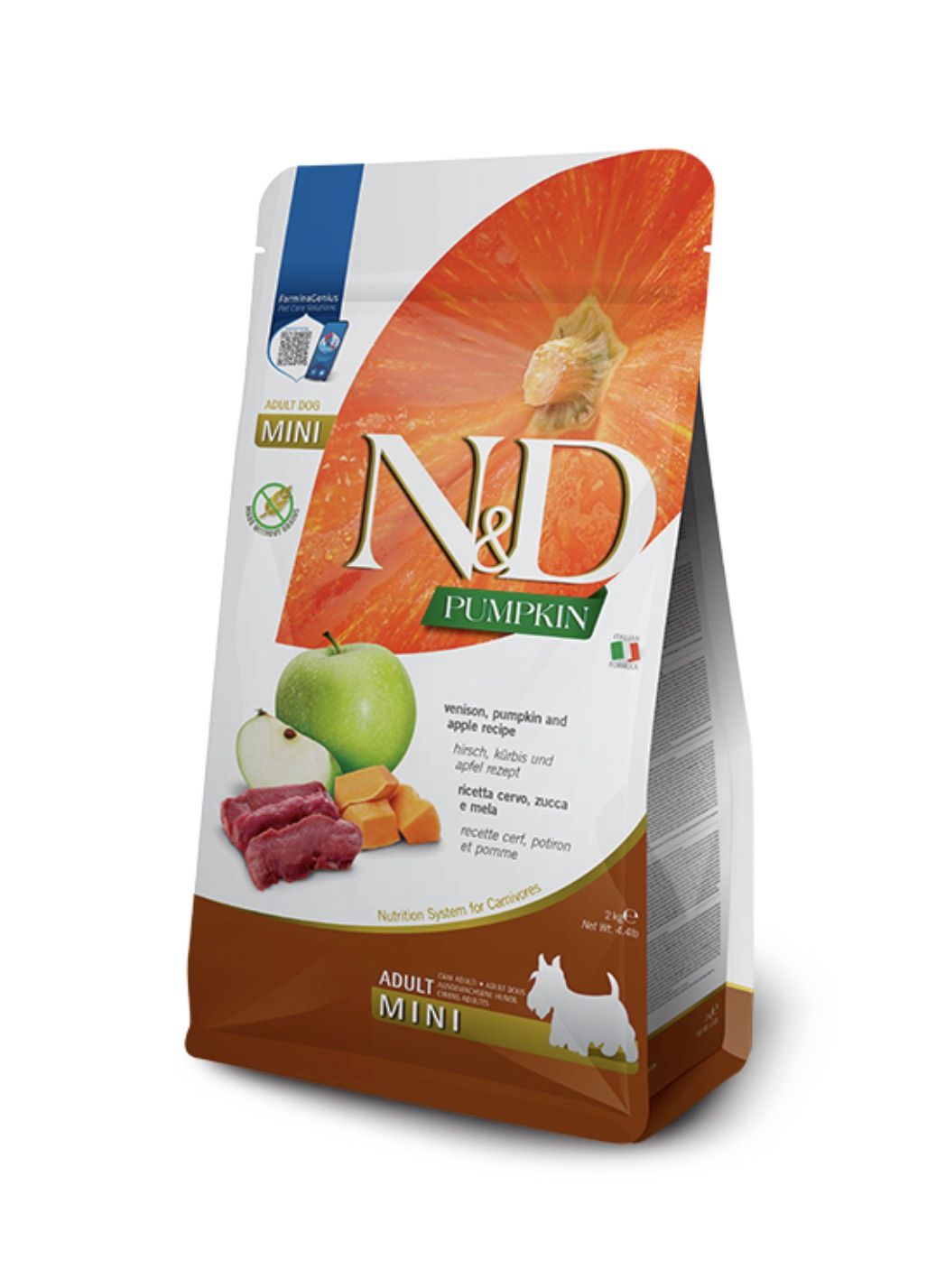 Farmina Pumpkin Dry Dog Food - Venison &amp; Apple Adult, Size: Mini 4.4lb