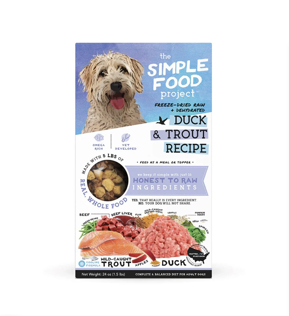 The Simple Food Project Dog Food - Duck &amp; Trout, Size: 1.5lb