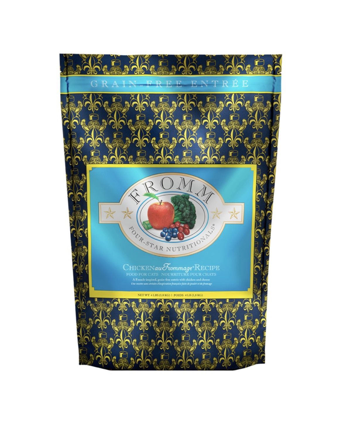 Fromm Four Star Dry Cat Food - Chicken Au Frommage, Size: 4lb