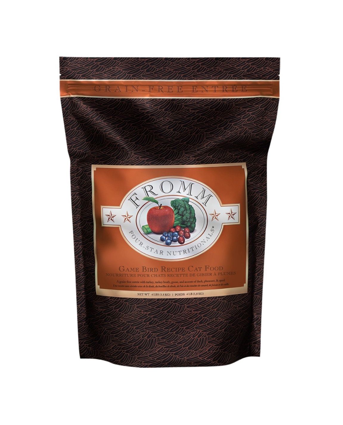 Fromm Four Star Dry Cat Food - Game Bird, Size: 4lb
