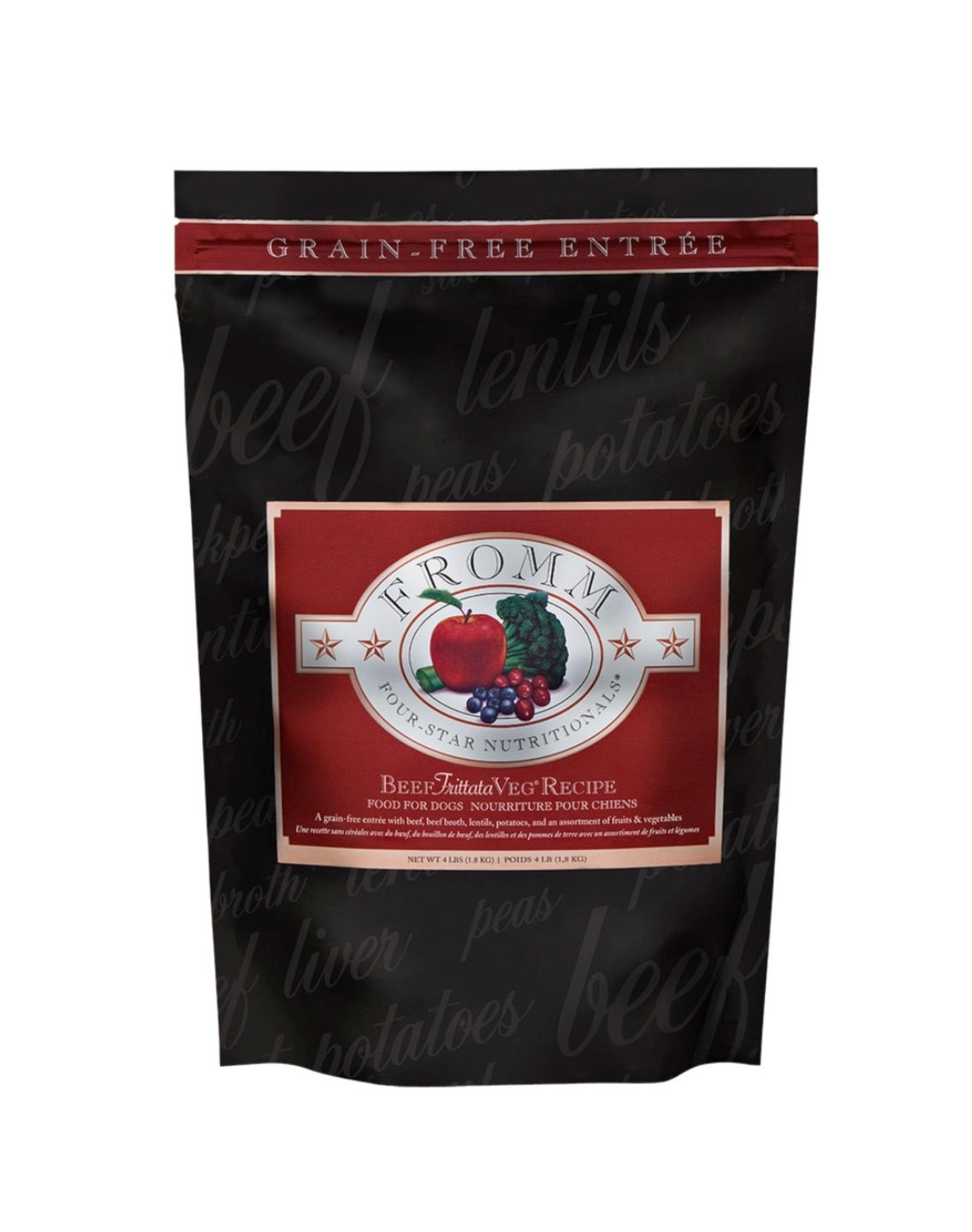 Fromm Four Star Dry Dog Food - Beef Frittata, Size: 4lb