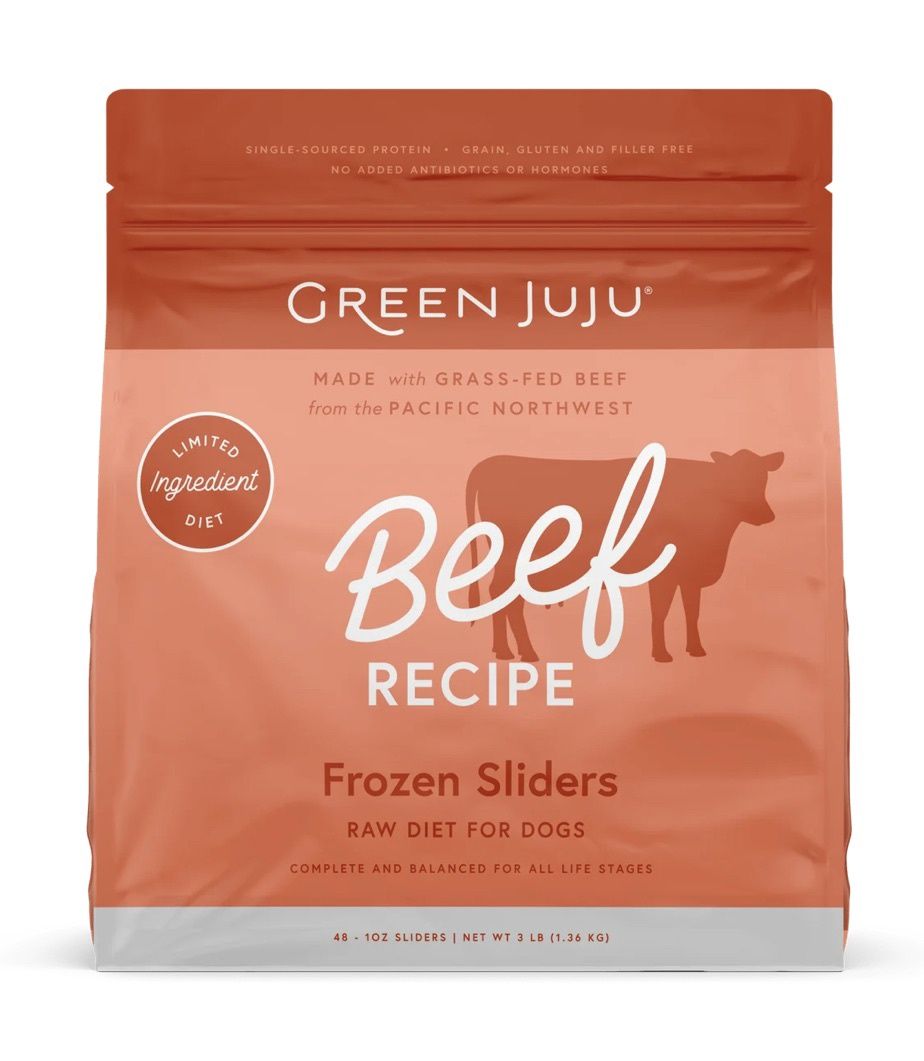 Green Juju Raw Dog Food - Beef, Size: 3lb
