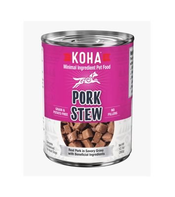 Koha Minimal Ingredient Wet Dog Food - Pork Stew