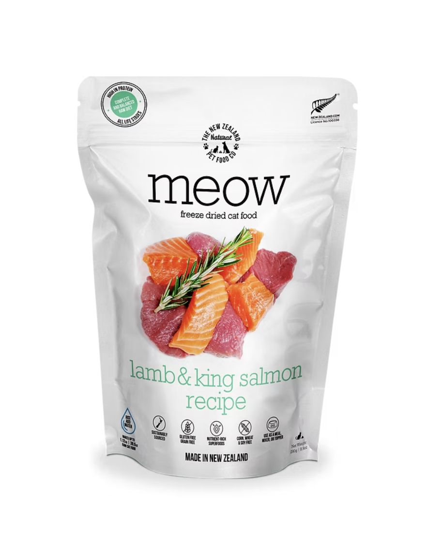 The New Zealand Pet Food Company Freeze Dried Cat Food - Lamb &amp; King Salmon, Size: 1.76oz
