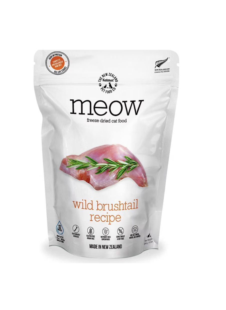 The New Zealand Pet Food Company Freeze Dried Cat Food - Wild Brushtail, Size: 1.76oz