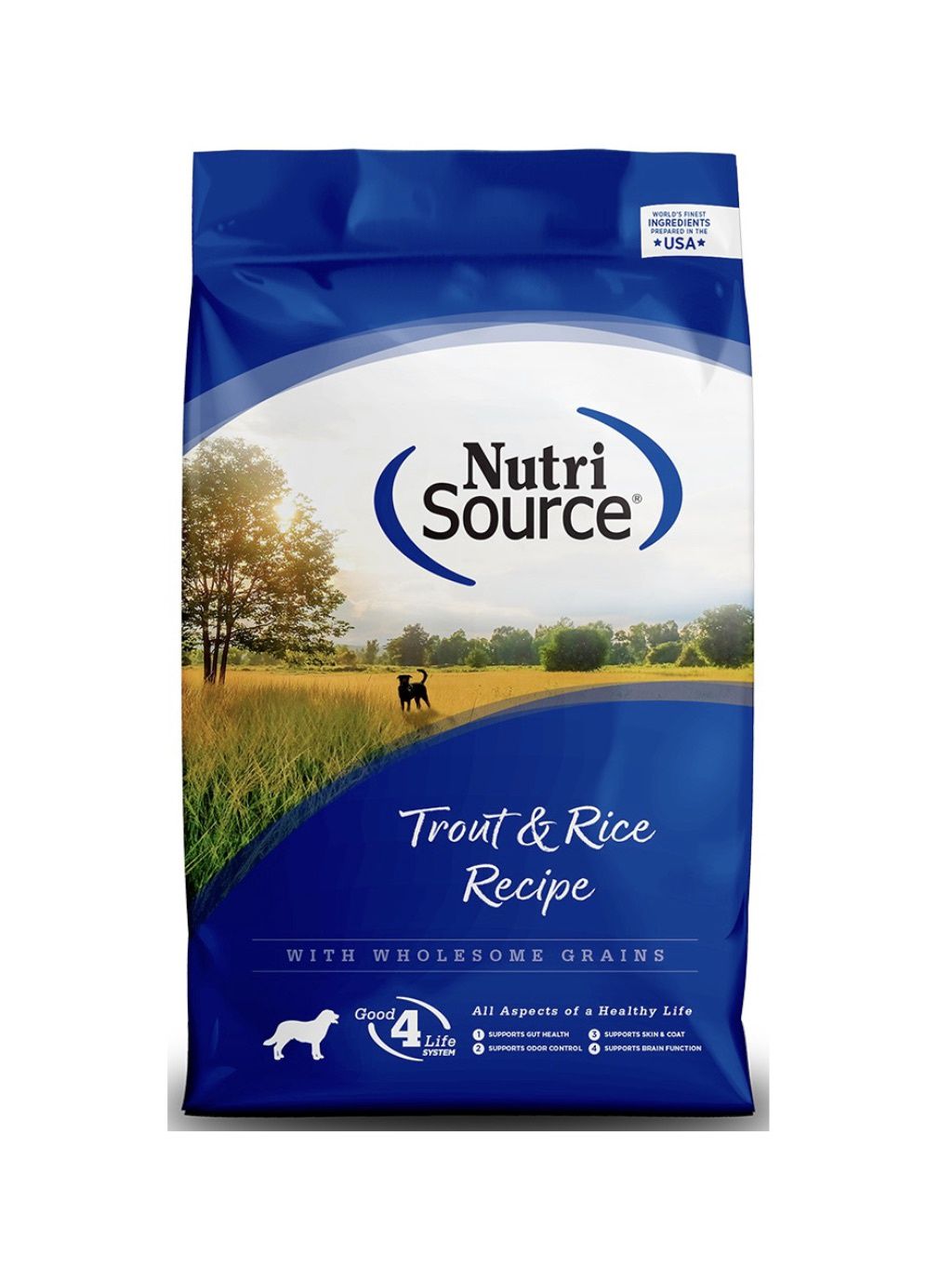 Nutri Source Dry Dog Food - Trout &amp; Rice, Size: 4lb