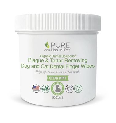 Pure &amp; Natural Pet Organic Dental Finger Wipes