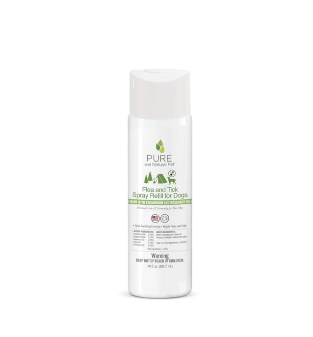 Pure &amp; Natural Pet Flea &amp; Tick Spray, Size: 10 oz Refill
